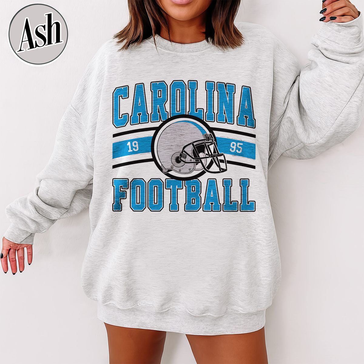 Unisex Carolina football vintage crewneck sweatshirt for men and women