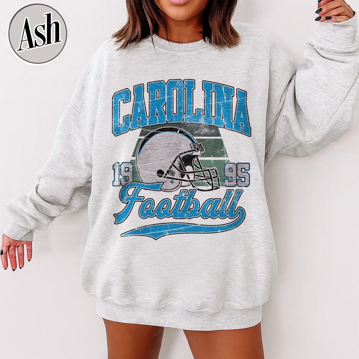 Unisex Carolina football vintage crewneck sweatshirt for men and women
