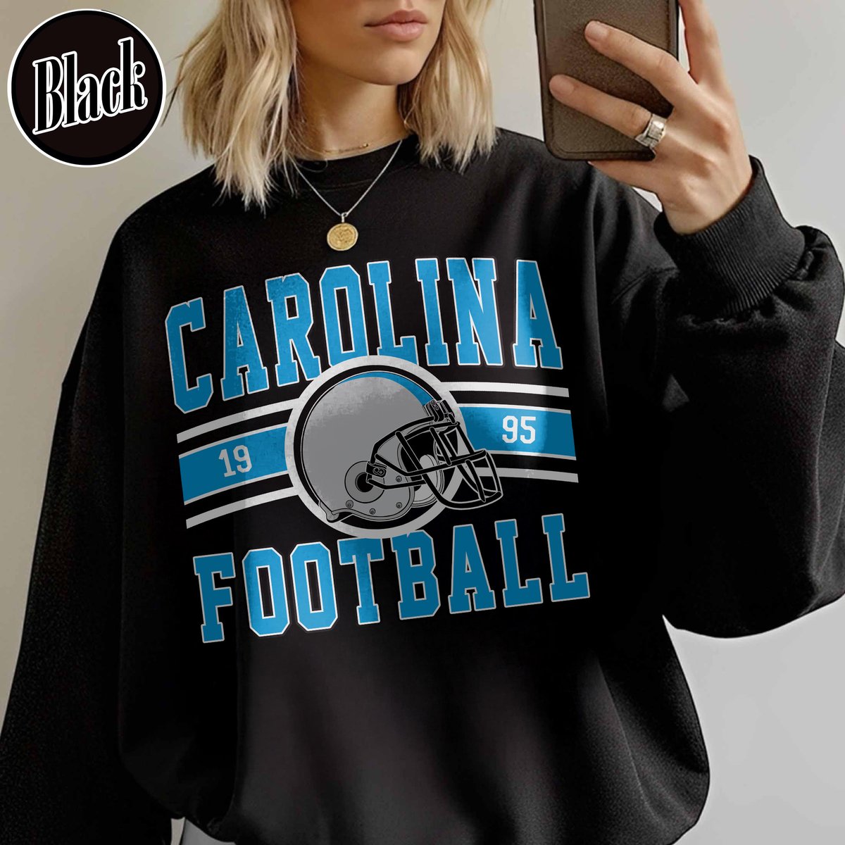 Unisex Carolina football vintage crewneck sweatshirt for men and women