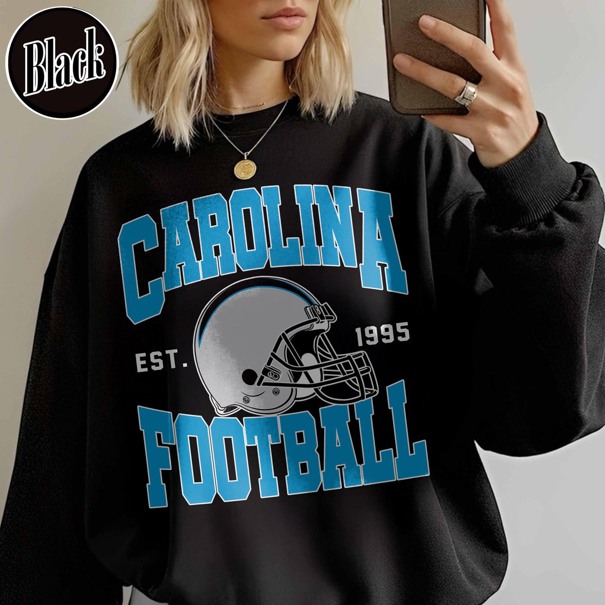 Unisex Carolina football vintage crewneck sweatshirt for men and women