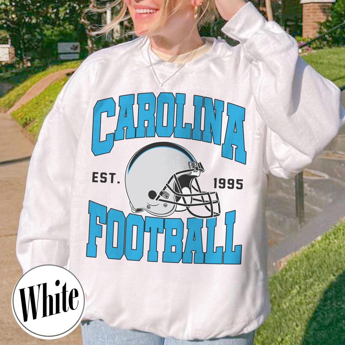 Unisex Carolina football vintage crewneck sweatshirt for men and women