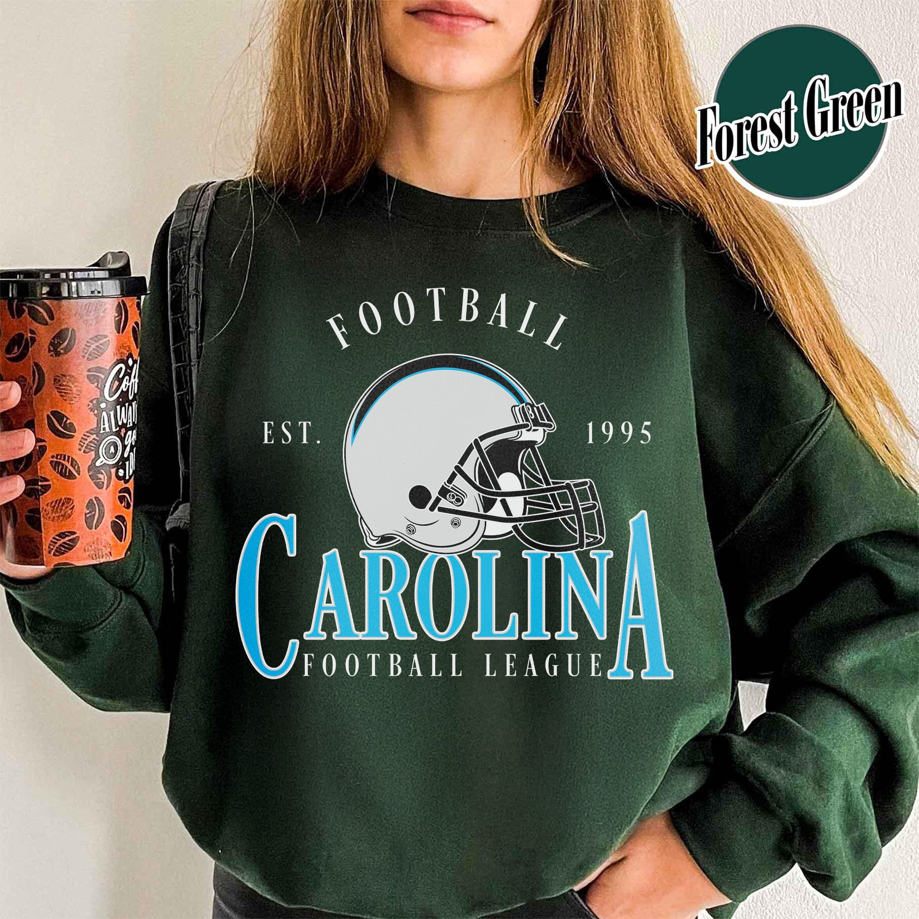 Unisex Carolina football vintage crewneck sweatshirt for men and women