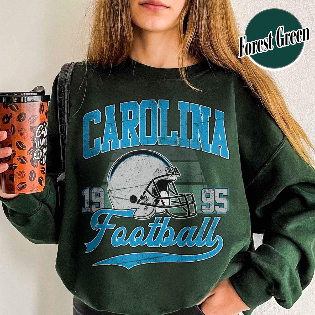 Unisex Carolina football vintage crewneck sweatshirt for men and women