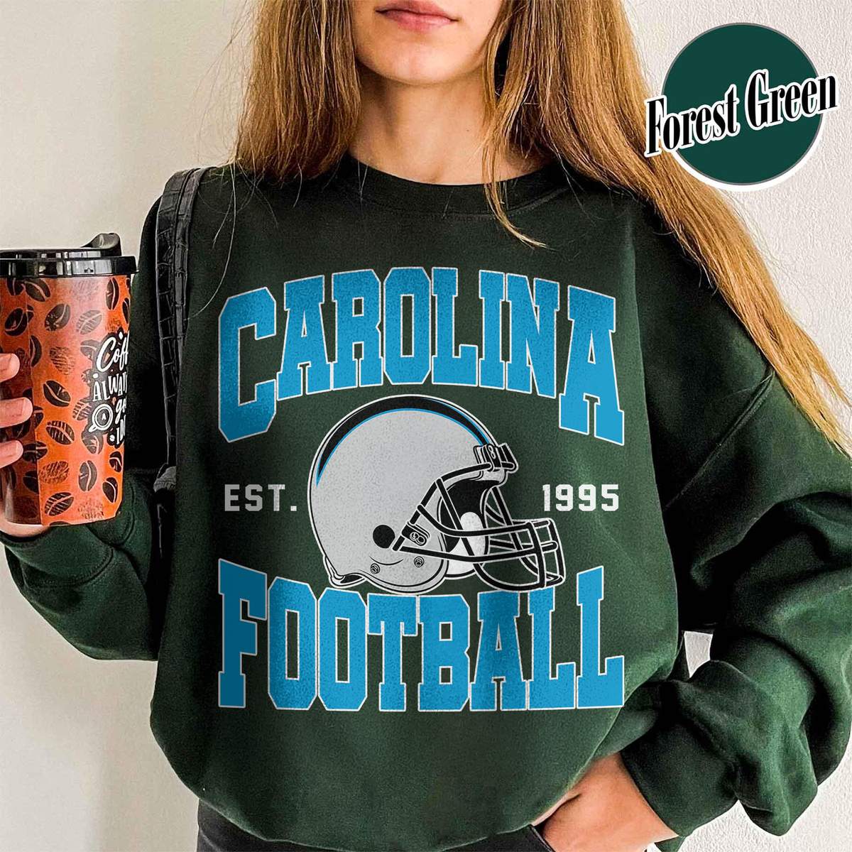 Unisex Carolina football vintage crewneck sweatshirt for men and women