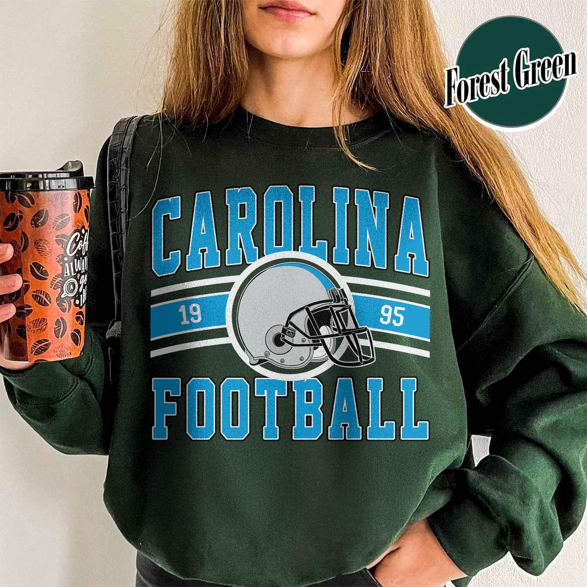 Unisex Carolina football vintage crewneck sweatshirt for men and women