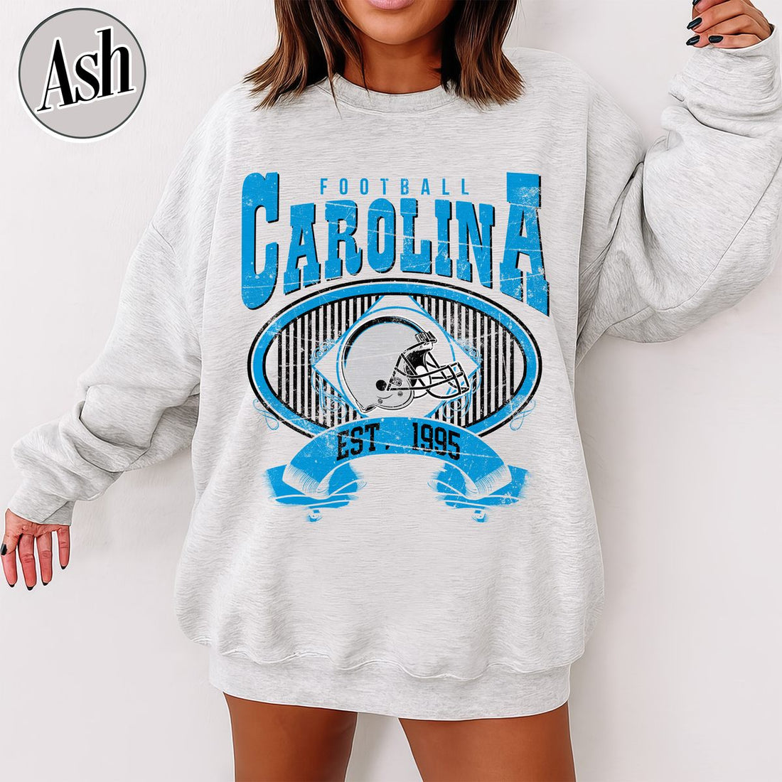 Unisex Carolina football vintage crewneck sweatshirt for men and women