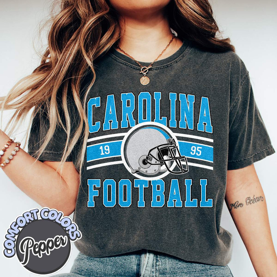 Unisex Carolina football vintage t-shirt for men and women
