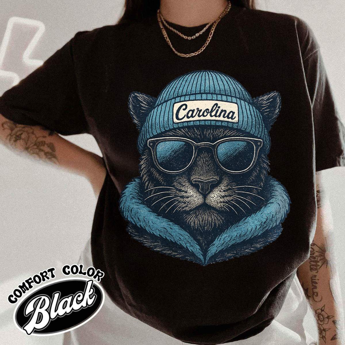 Unisex Carolina football vintage t-shirt for men and women