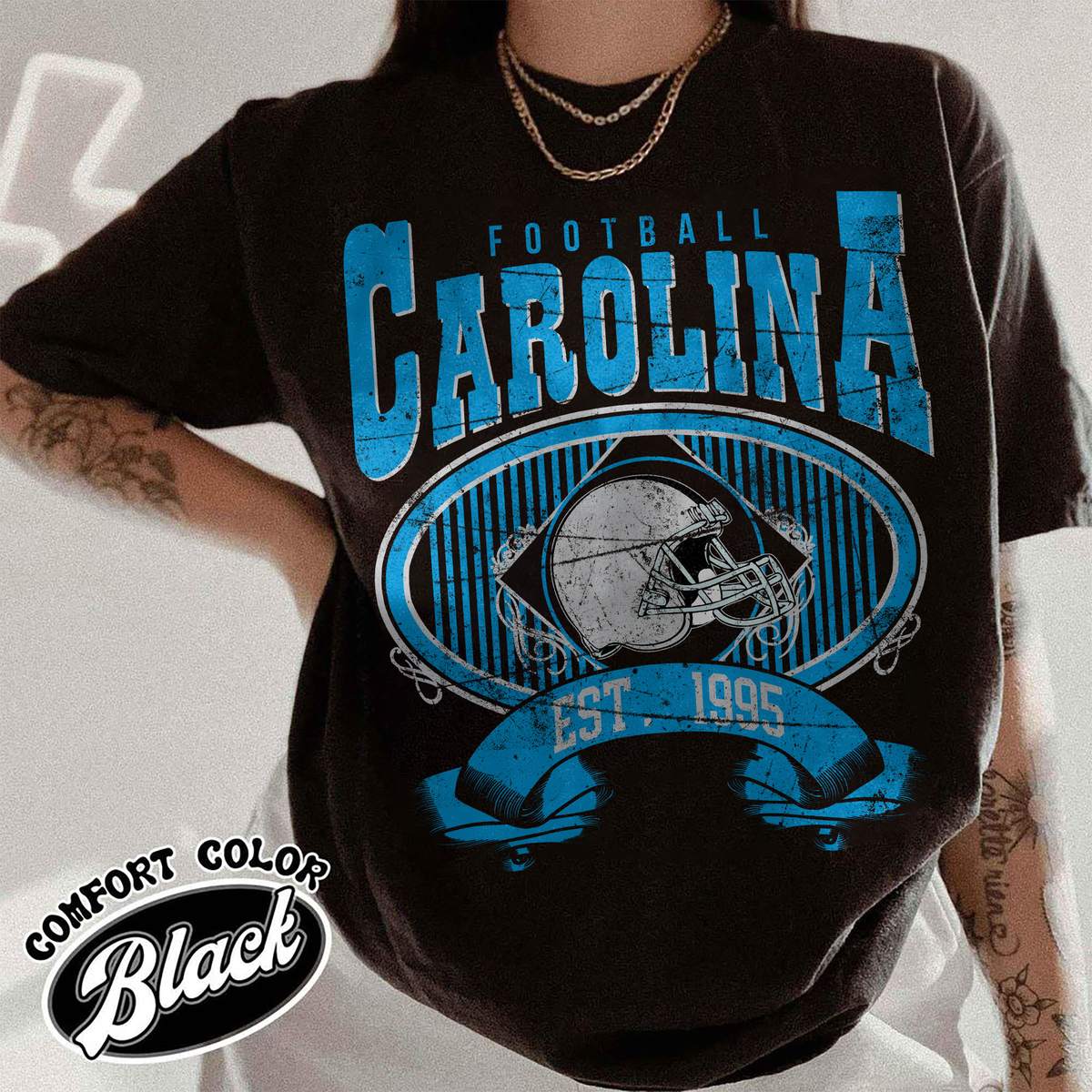 Unisex Carolina football vintage t-shirt for men and women