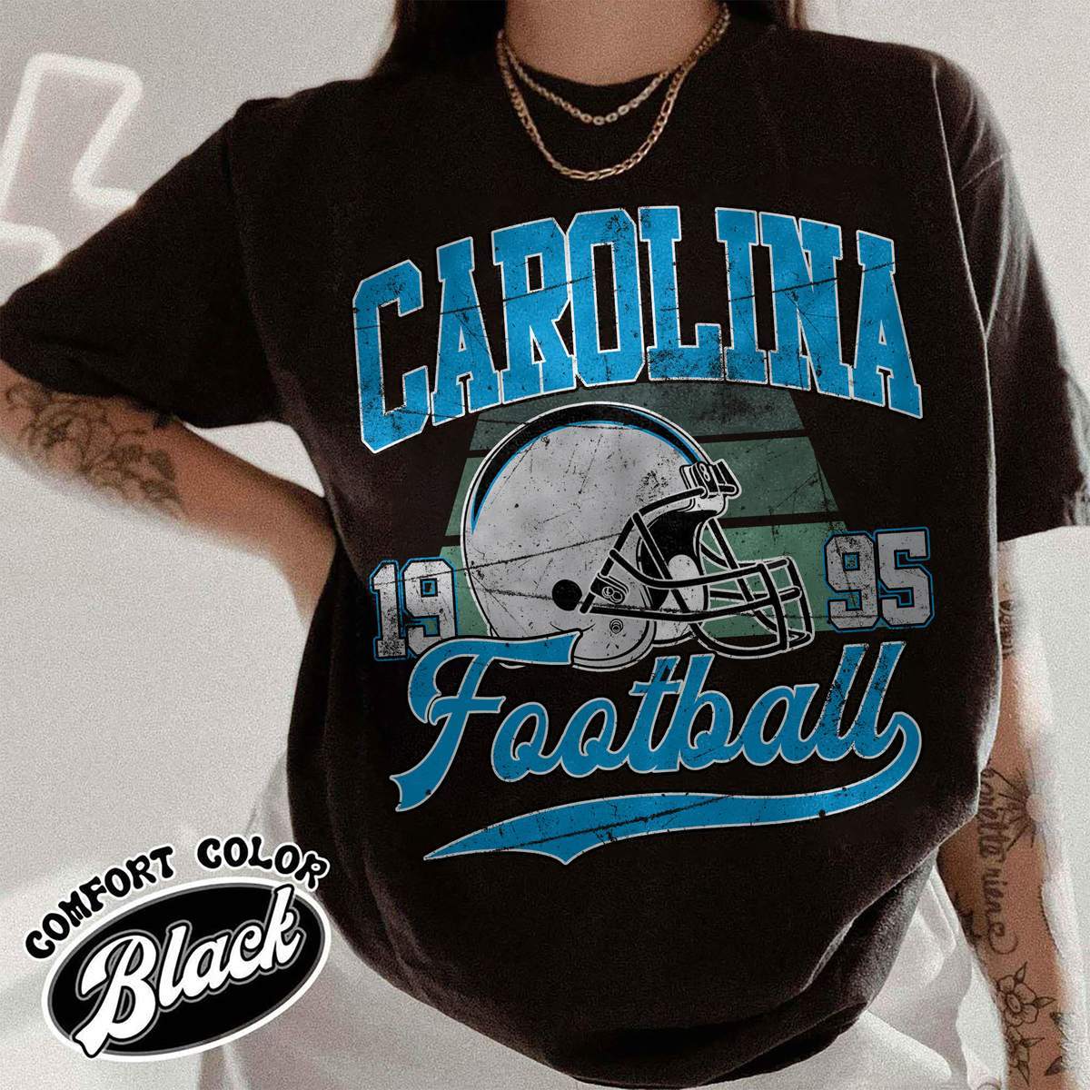 Unisex Carolina football vintage t-shirt for men and women