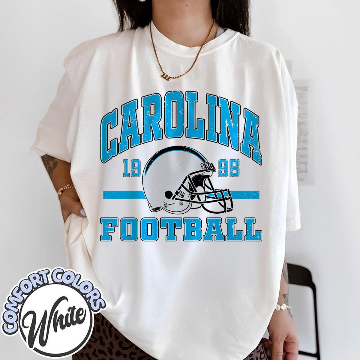 Unisex Carolina football vintage t-shirt for men and women