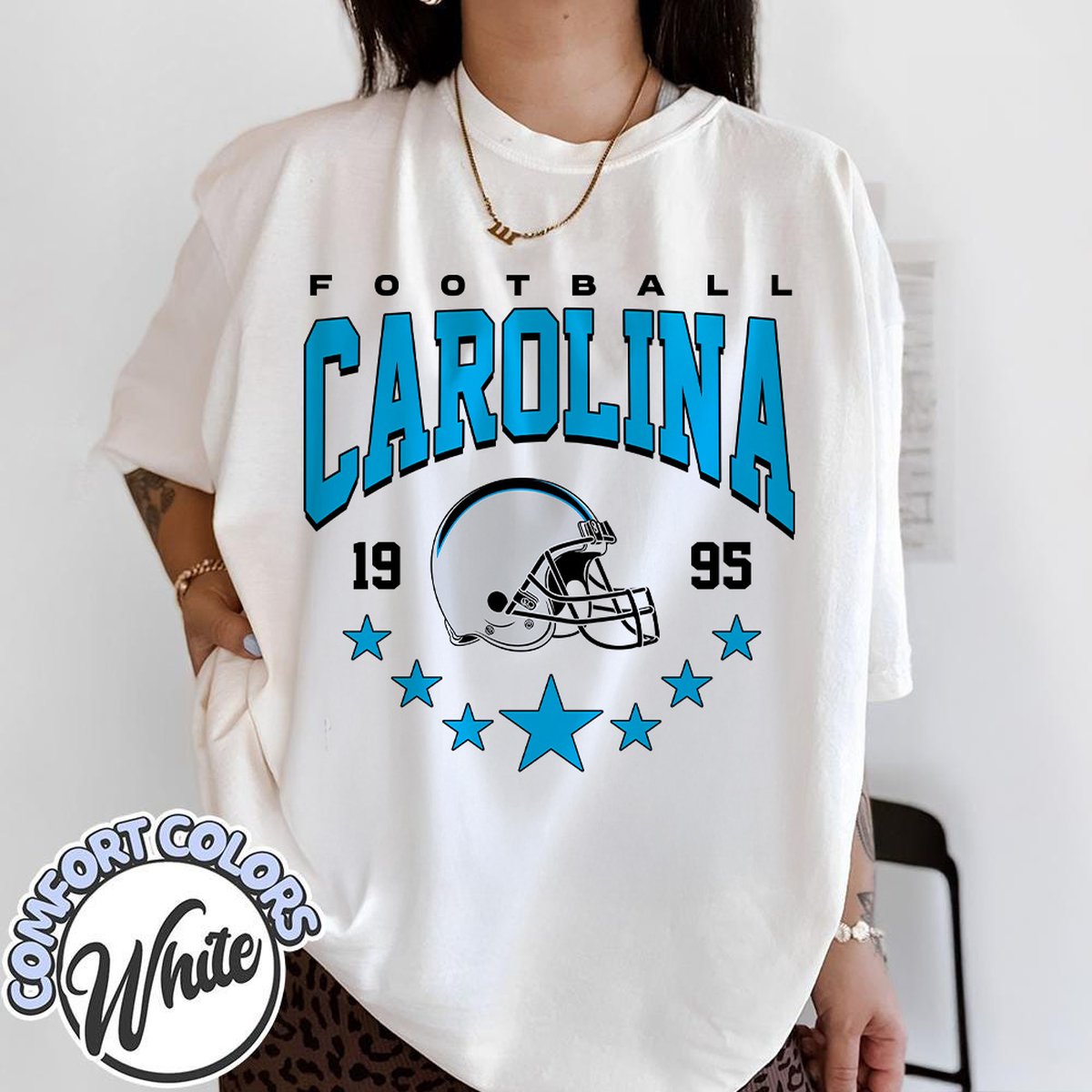 Unisex Carolina football vintage t-shirt for men and women