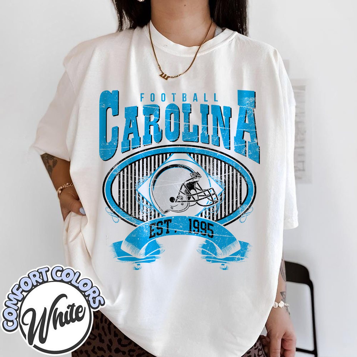 Unisex Carolina football vintage t-shirt for men and women