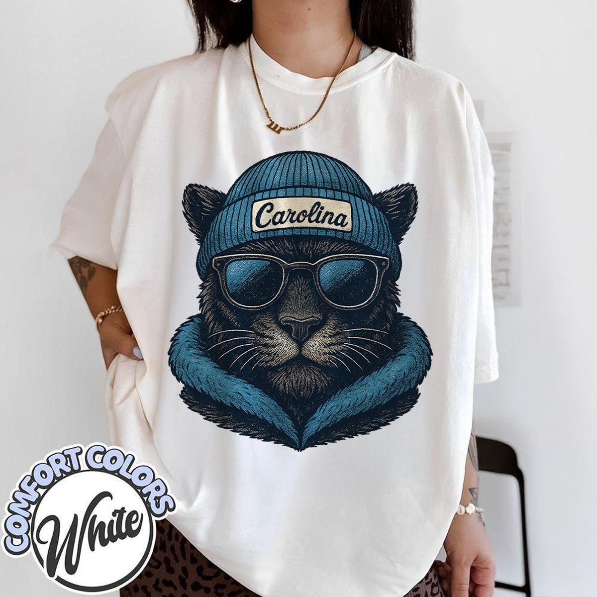 Unisex Carolina football vintage t-shirt for men and women
