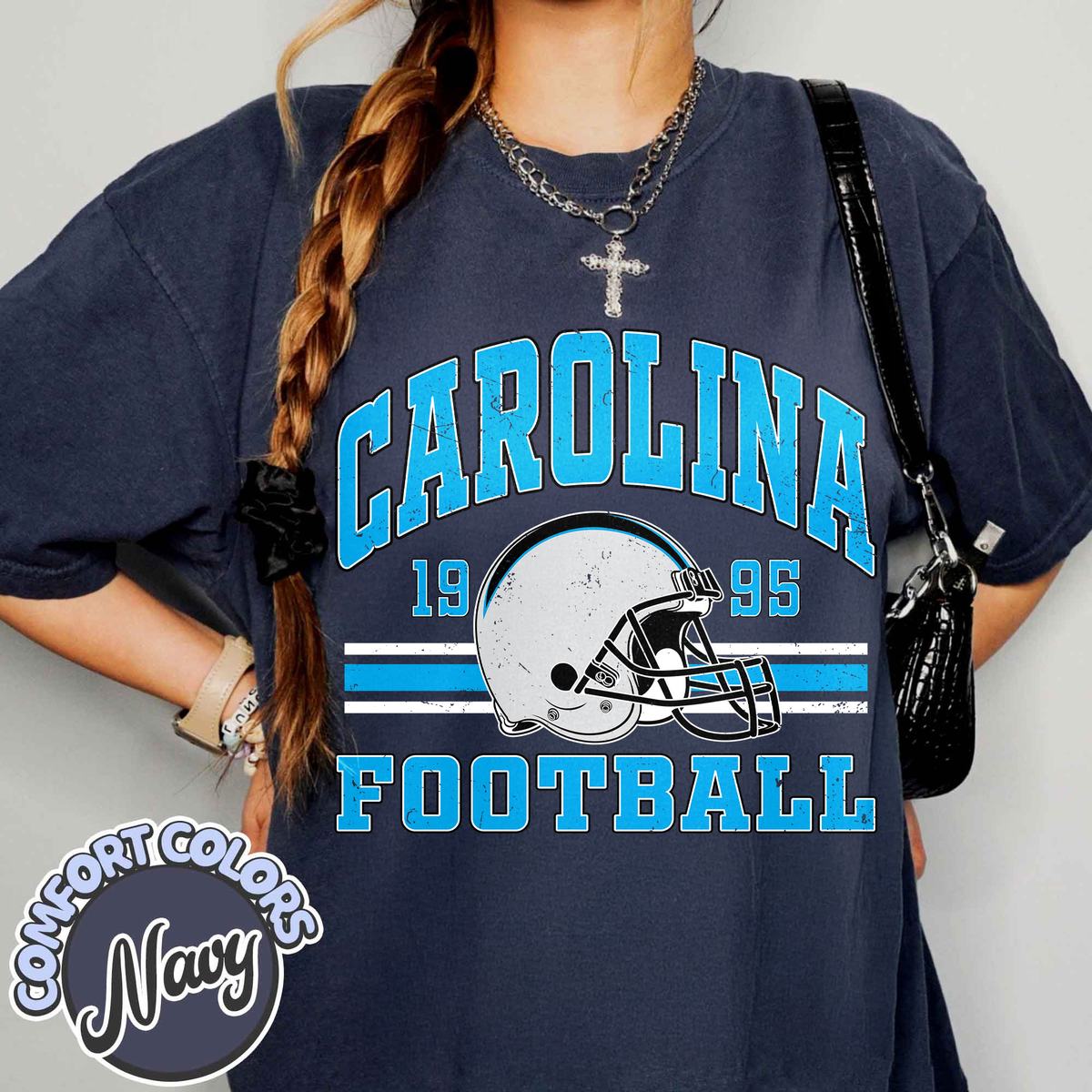 Unisex Carolina football vintage t-shirt for men and women