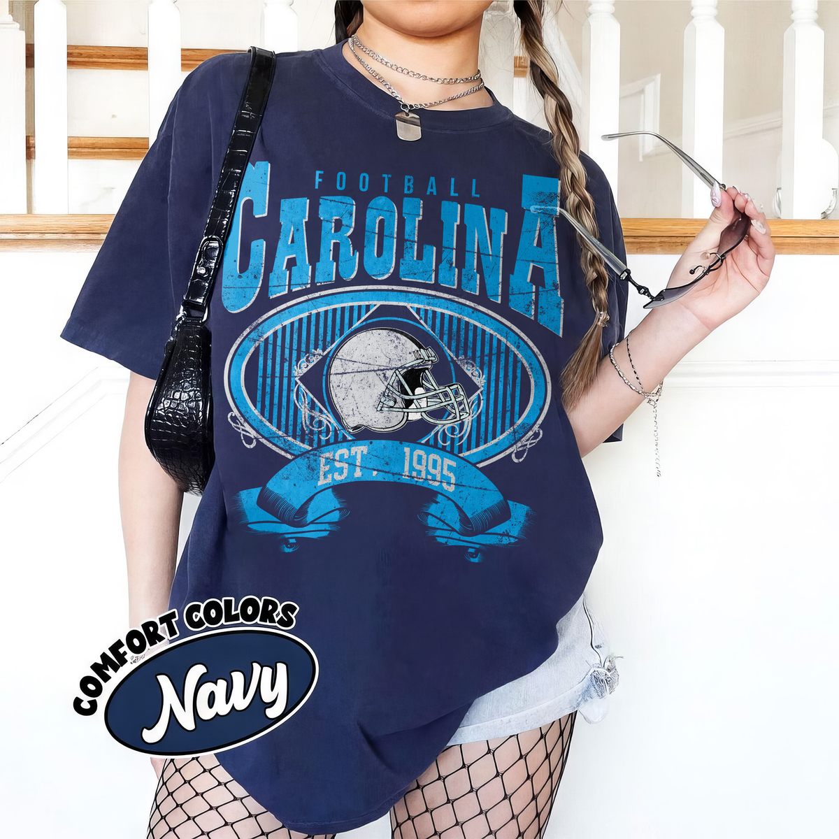 Unisex Carolina football vintage t-shirt for men and women