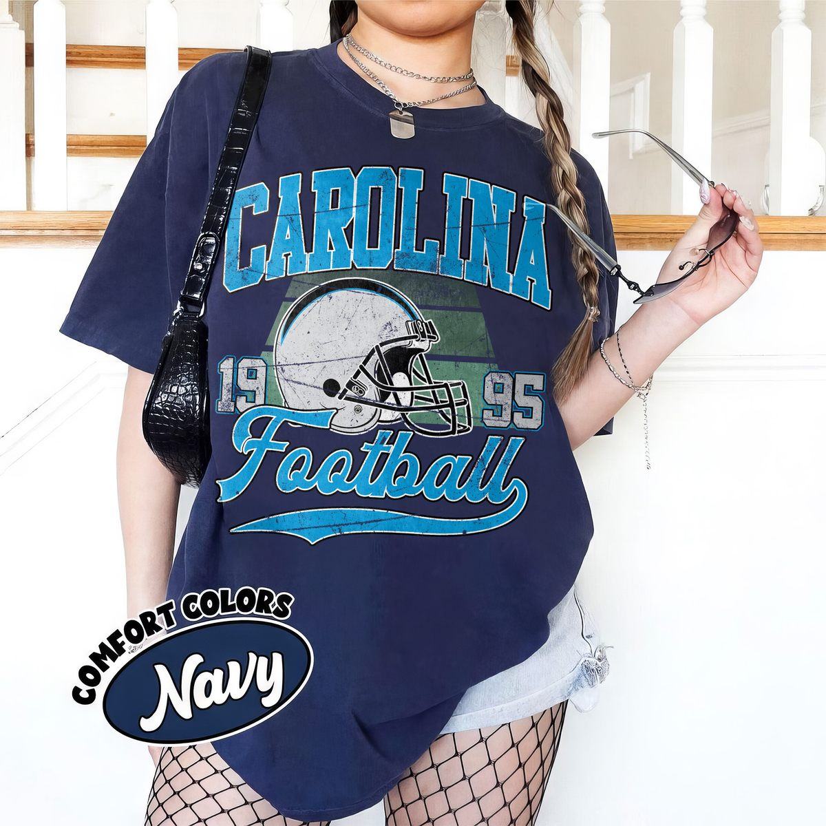 Unisex Carolina football vintage t-shirt for men and women