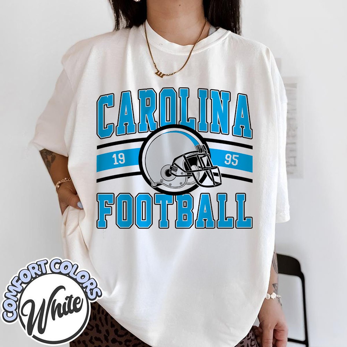 Unisex Carolina football vintage t-shirt for men and women