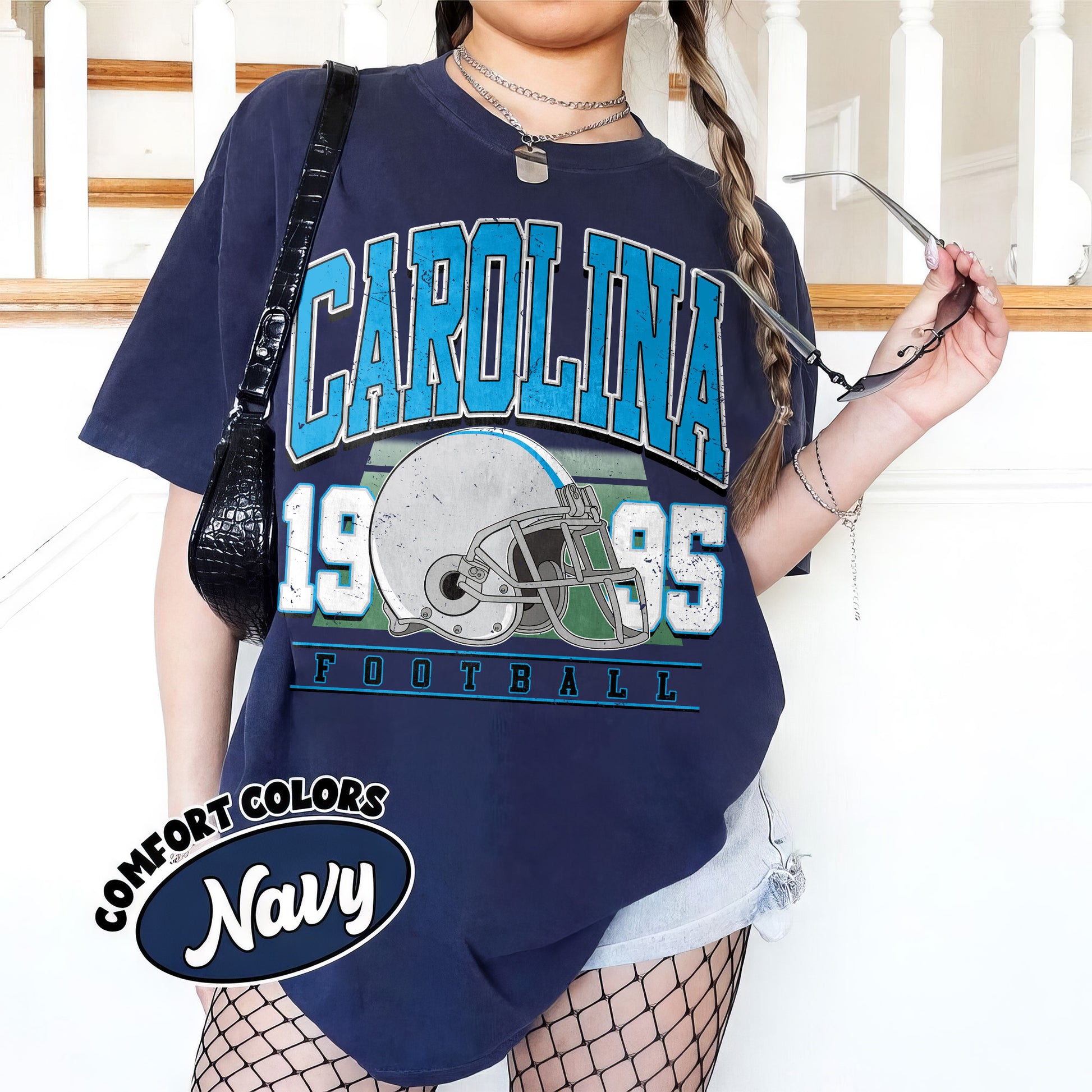 Unisex Carolina football vintage t-shirt for men and women