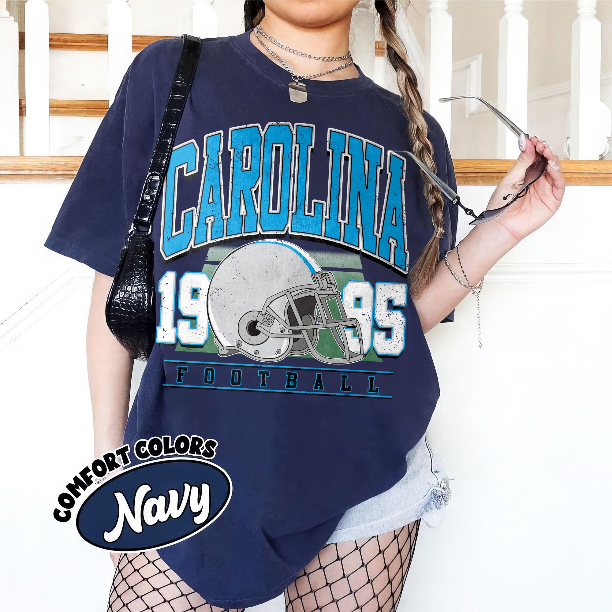 Unisex Carolina football vintage t-shirt for men and women