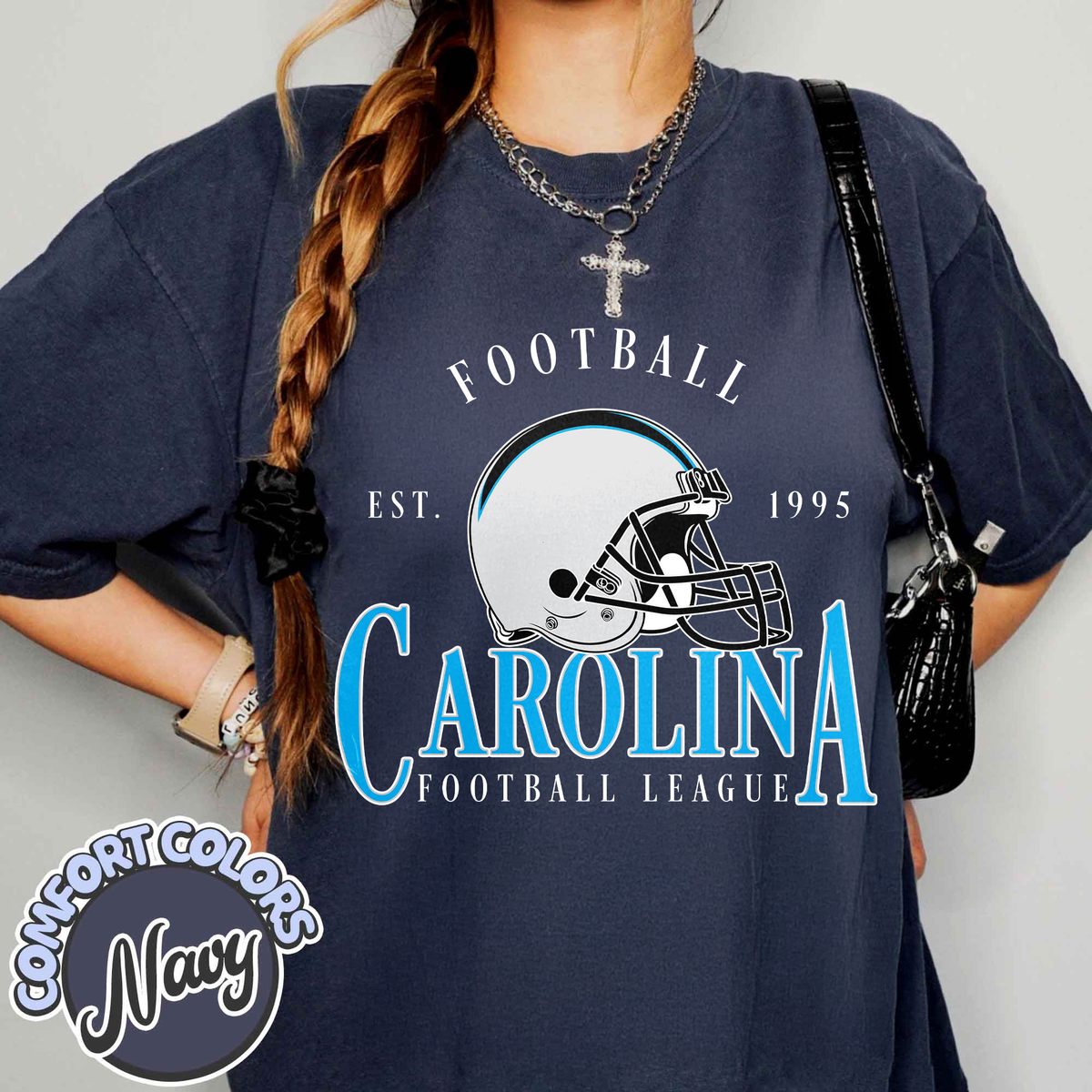 Unisex Carolina football vintage t-shirt for men and women