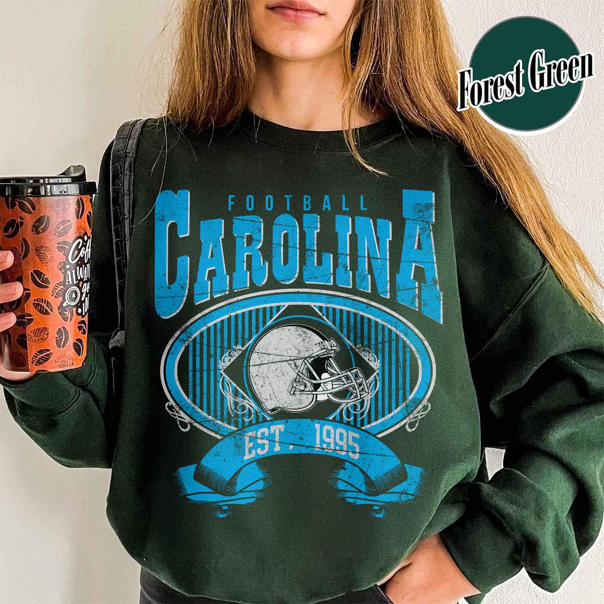 Unisex Carolina football vintage crewneck sweatshirt for men and women