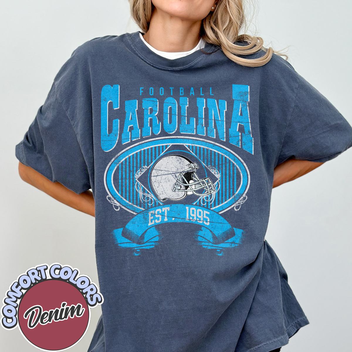 Unisex Carolina football vintage t-shirt for men and women
