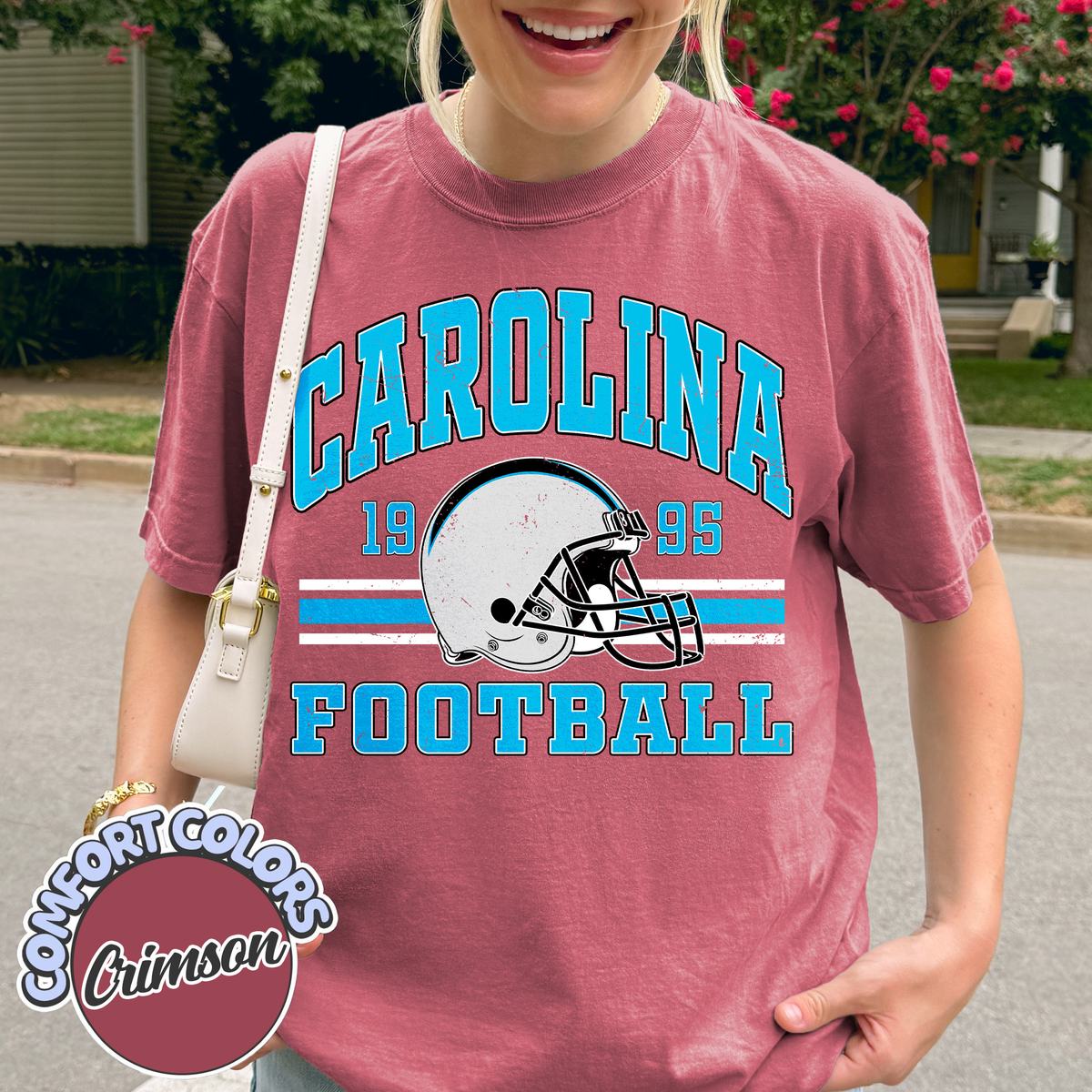 Unisex Carolina football vintage t-shirt for men and women