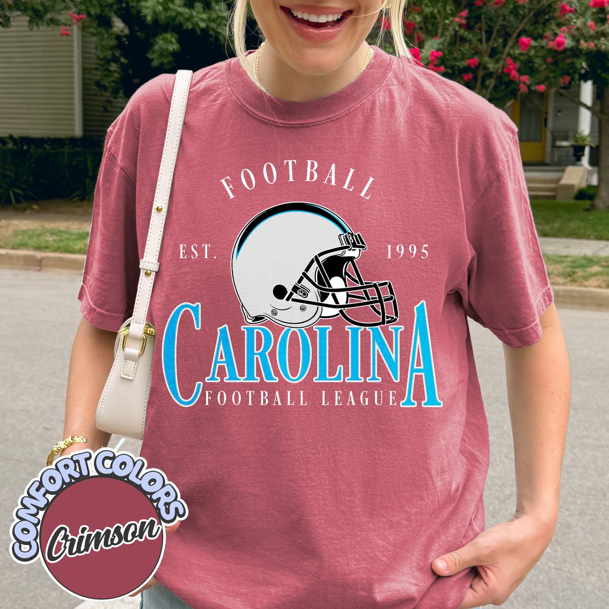Unisex Carolina football vintage t-shirt for men and women