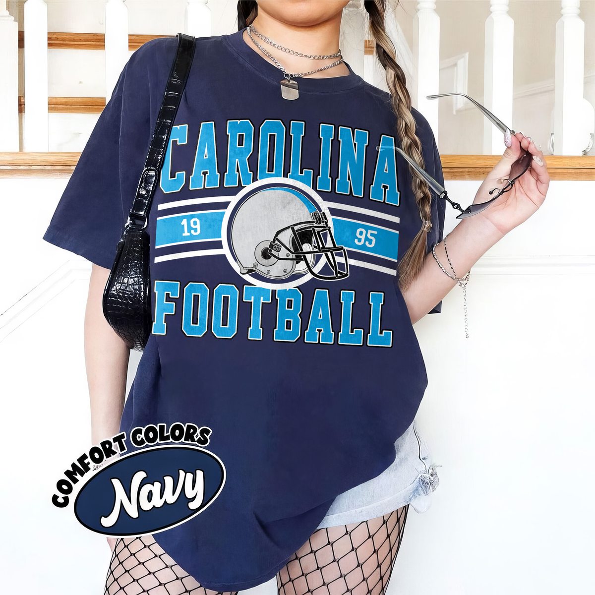 Unisex Carolina football vintage t-shirt for men and women