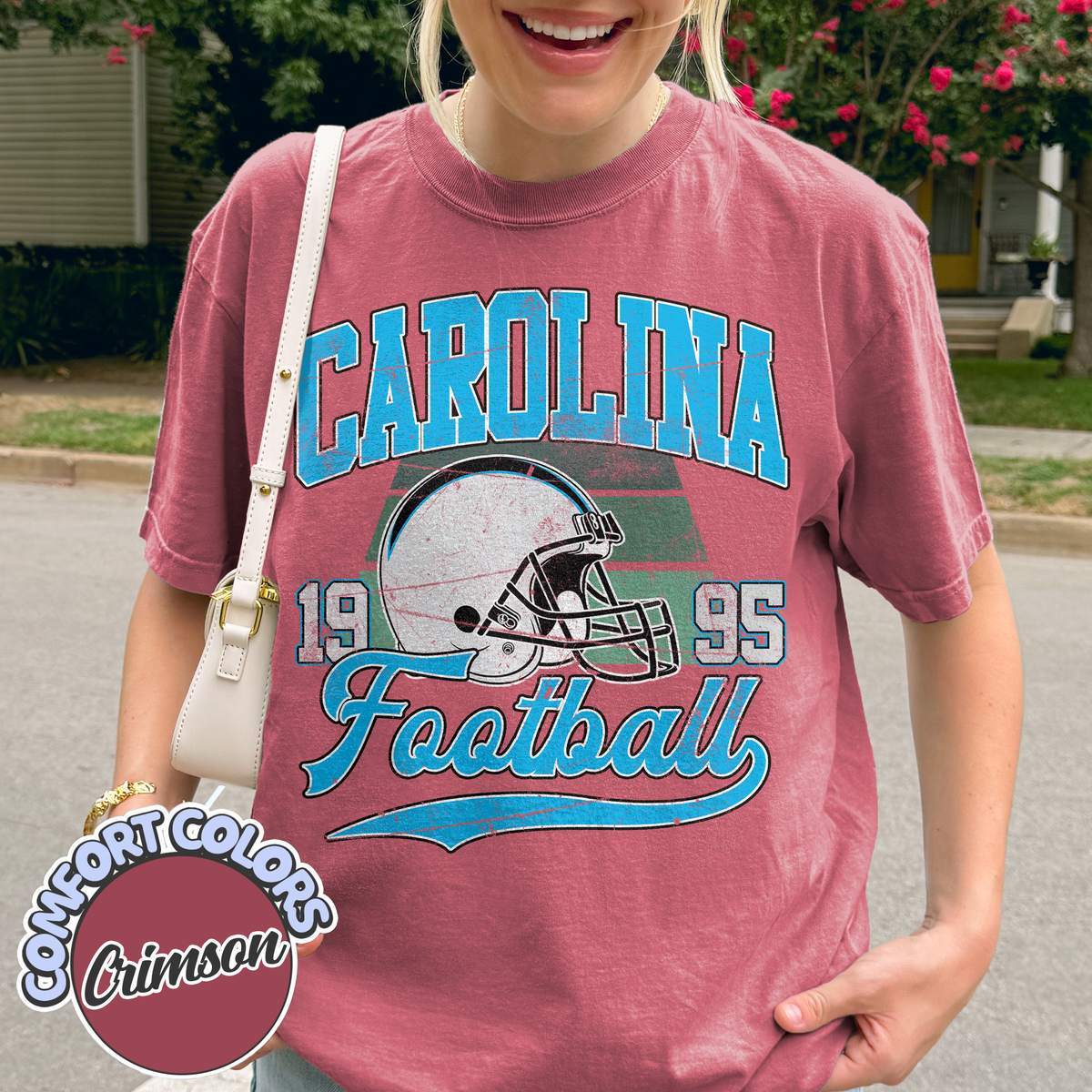 Unisex Carolina football vintage t-shirt for men and women