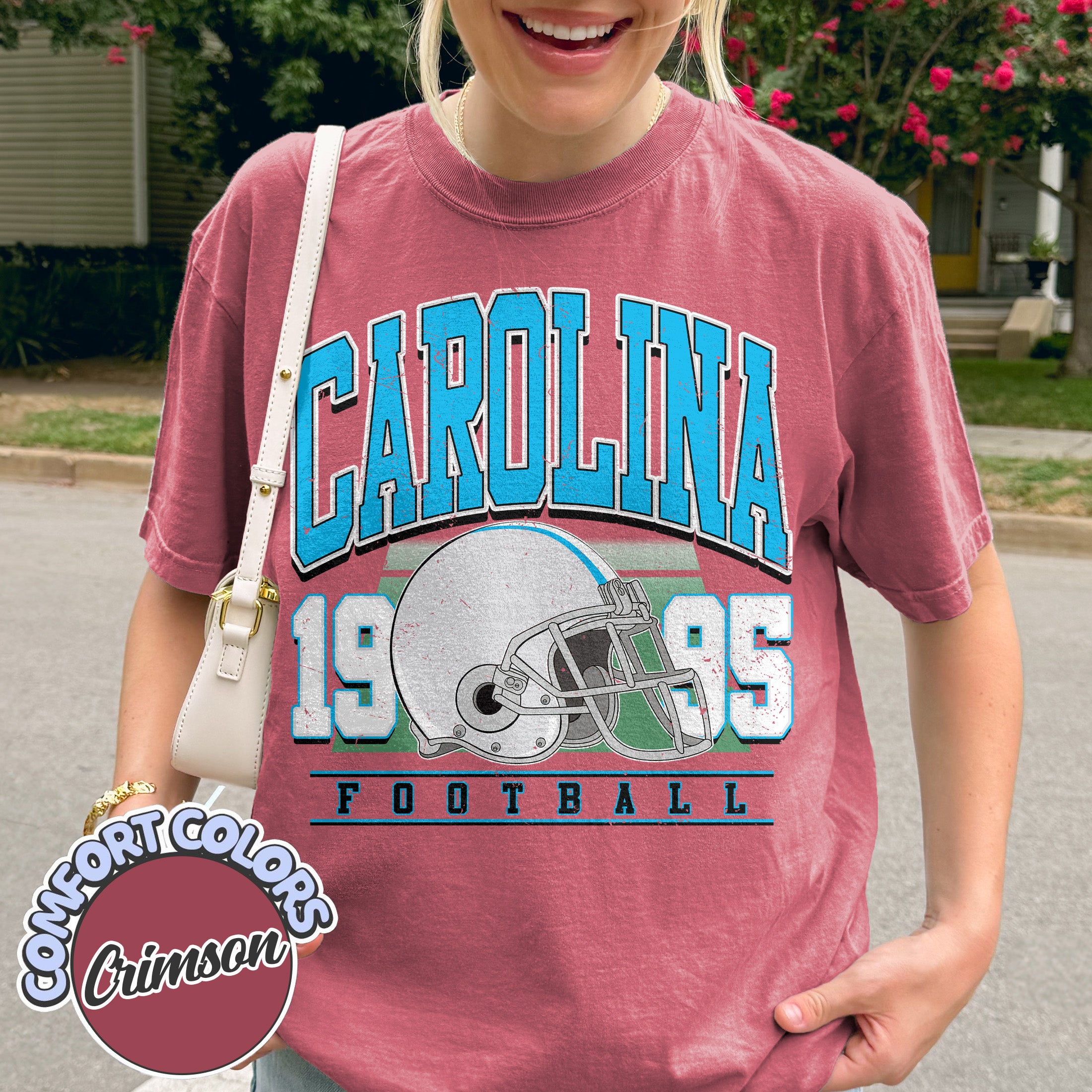 Unisex Carolina football vintage t-shirt for men and women