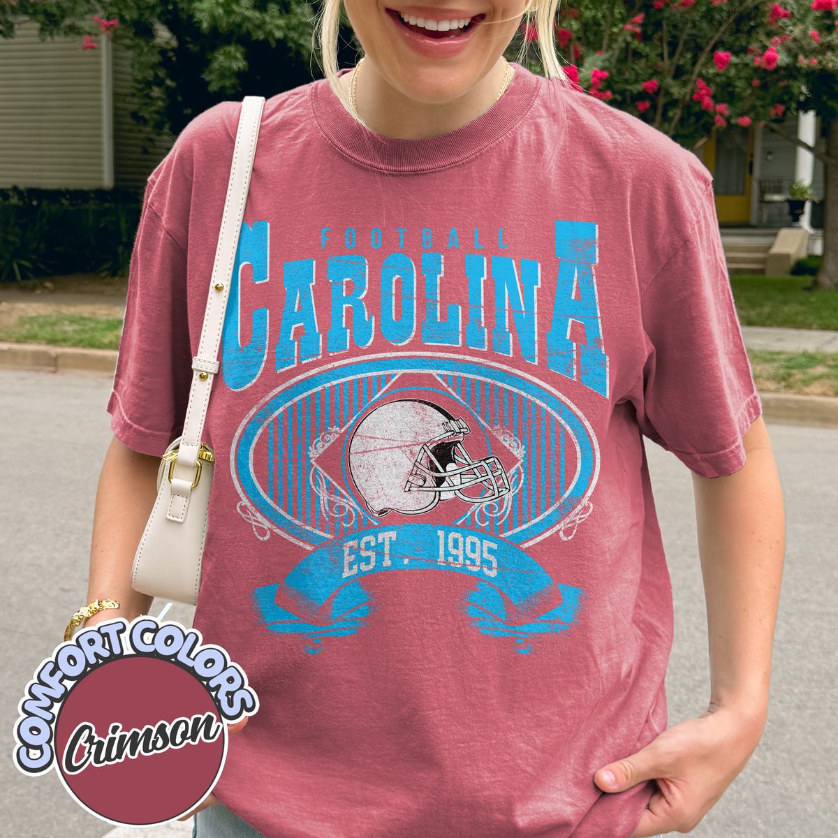 Unisex Carolina football vintage t-shirt for men and women