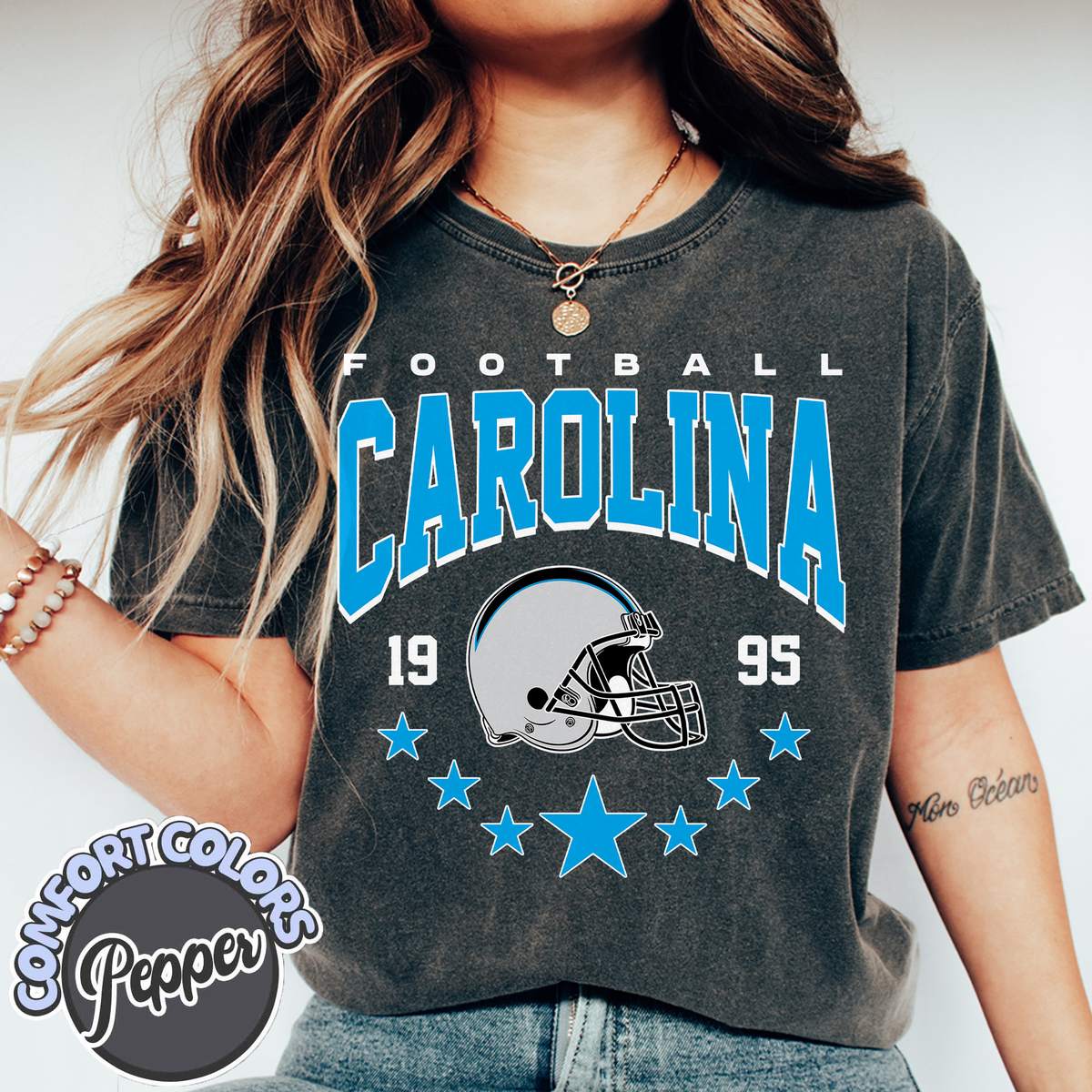 Unisex Carolina football vintage t-shirt for men and women