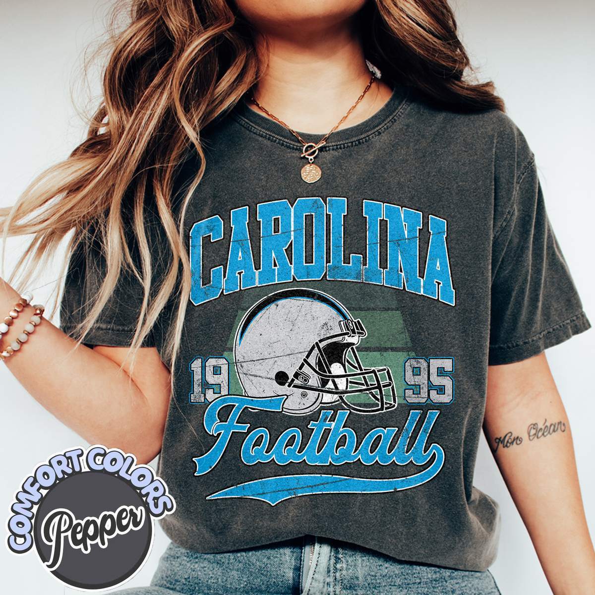 Unisex Carolina football vintage t-shirt for men and women