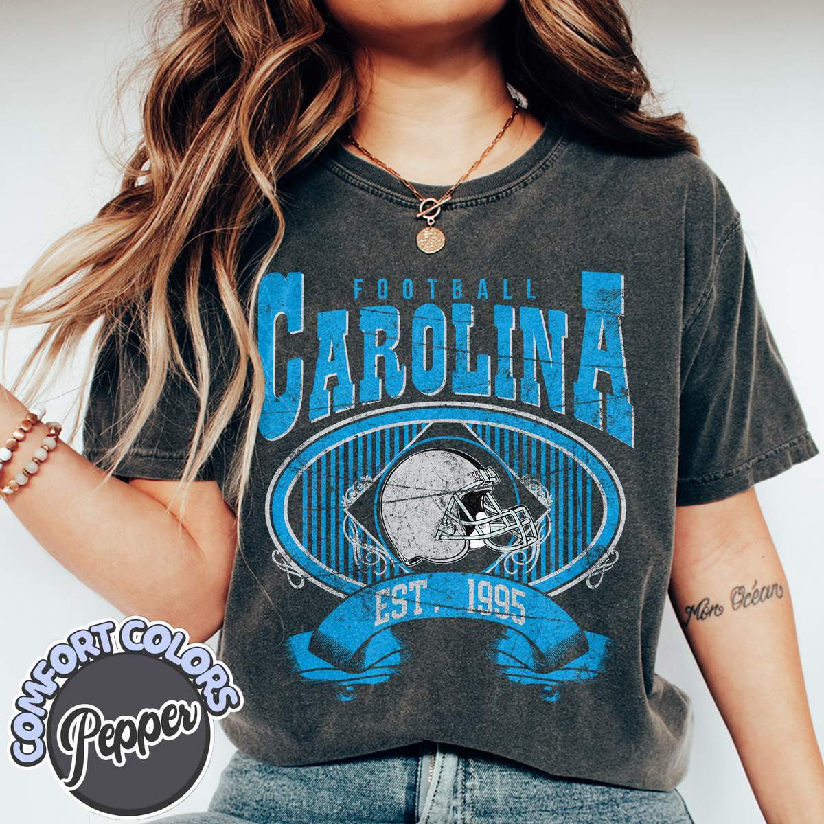 Unisex Carolina football vintage t-shirt for men and women