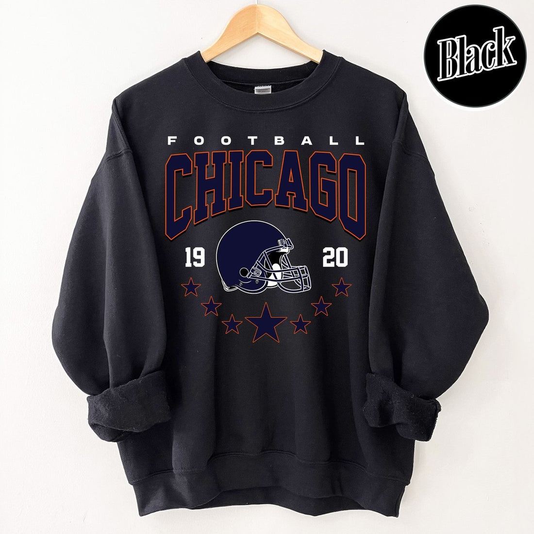 Unisex Chicago football vintage crewneck sweatshirt for men and women