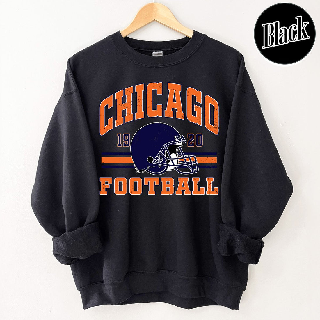 Unisex Chicago football vintage crewneck sweatshirt for men and women