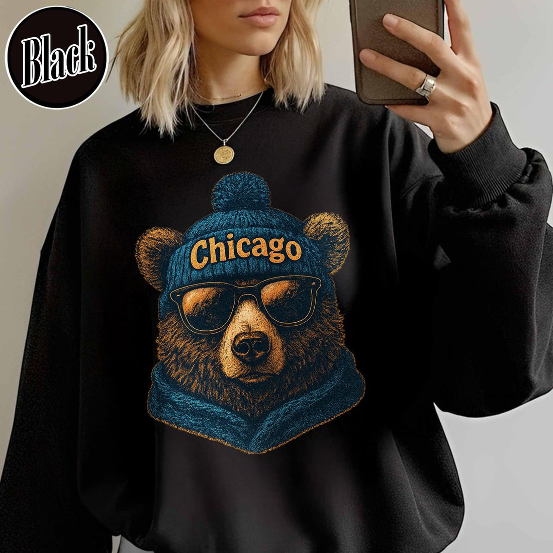 Unisex Chicago football vintage crewneck sweatshirt for men and women