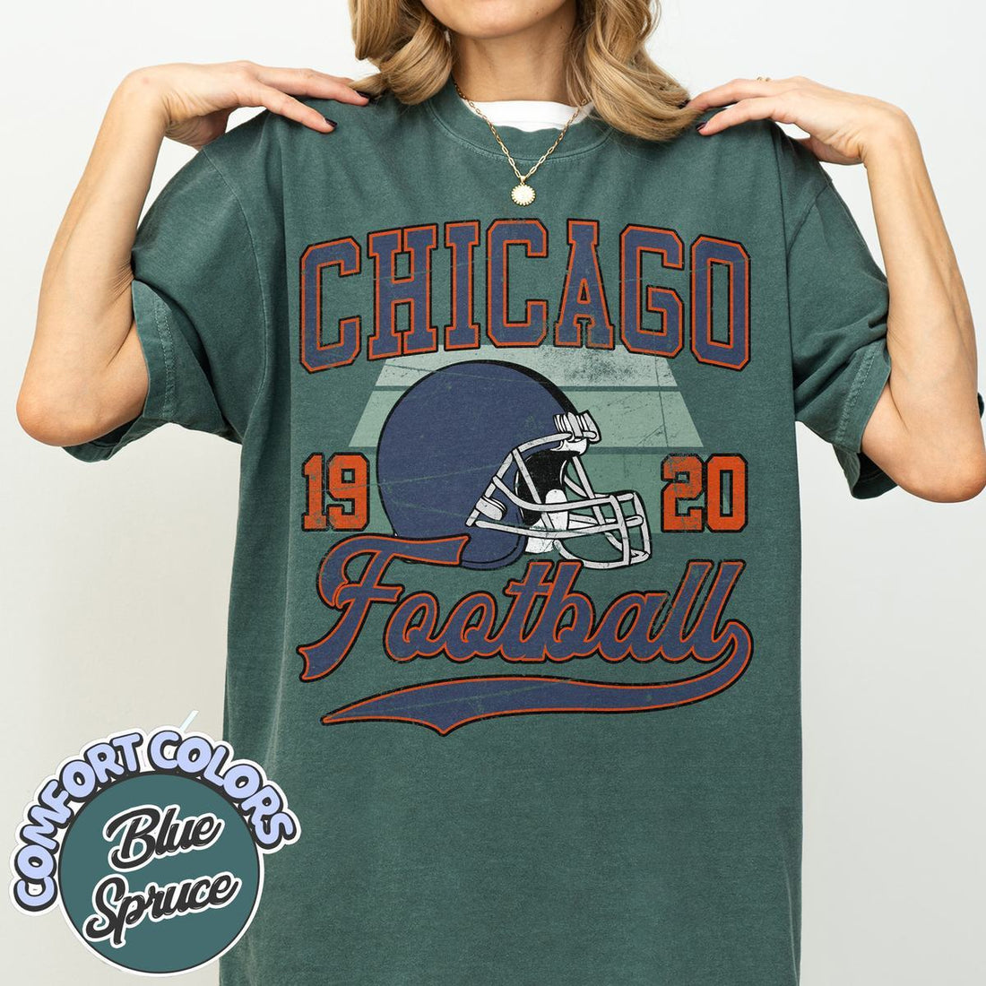 Unisex Chicago football vintage t-shirt for men and women