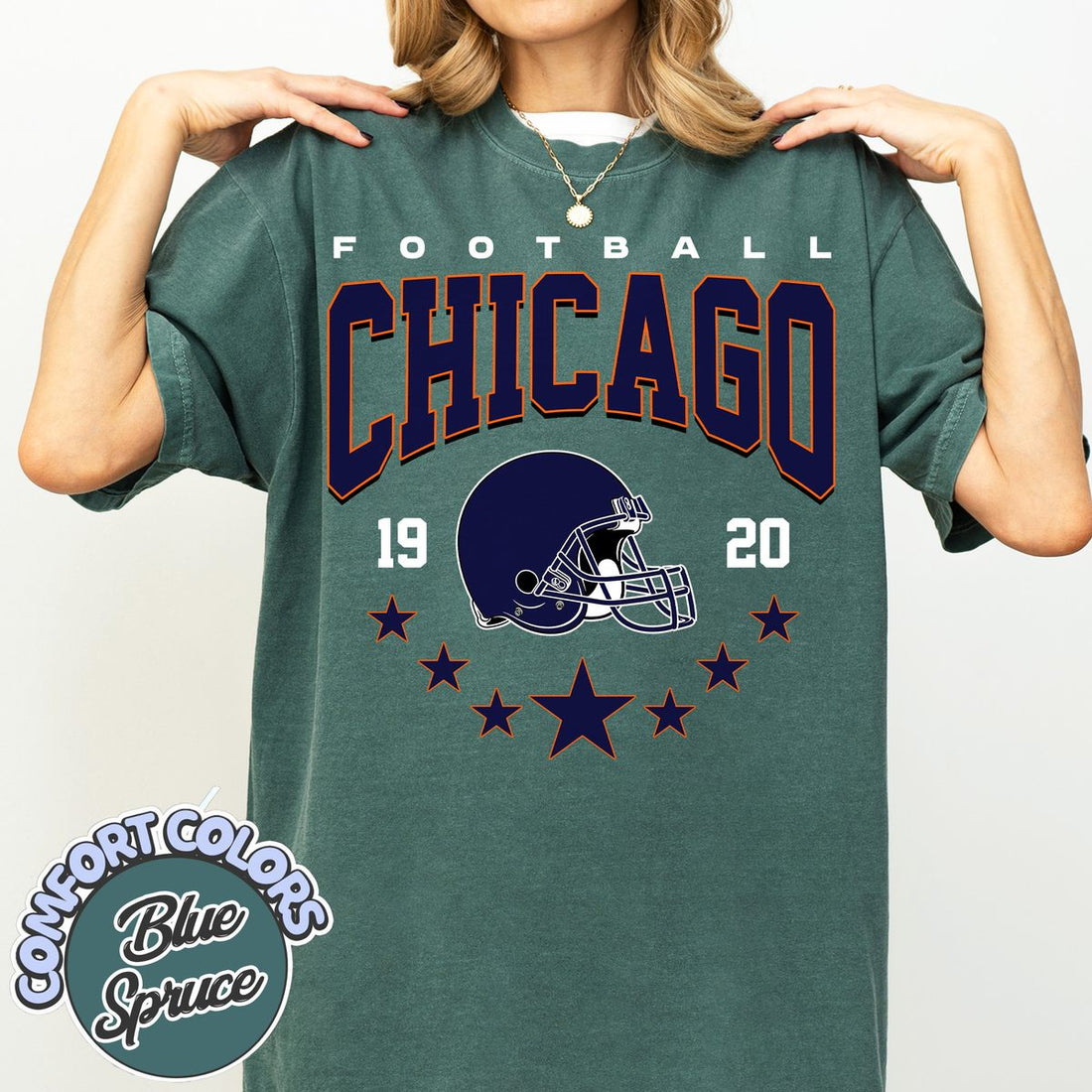 Unisex Chicago football vintage t-shirt for men and women