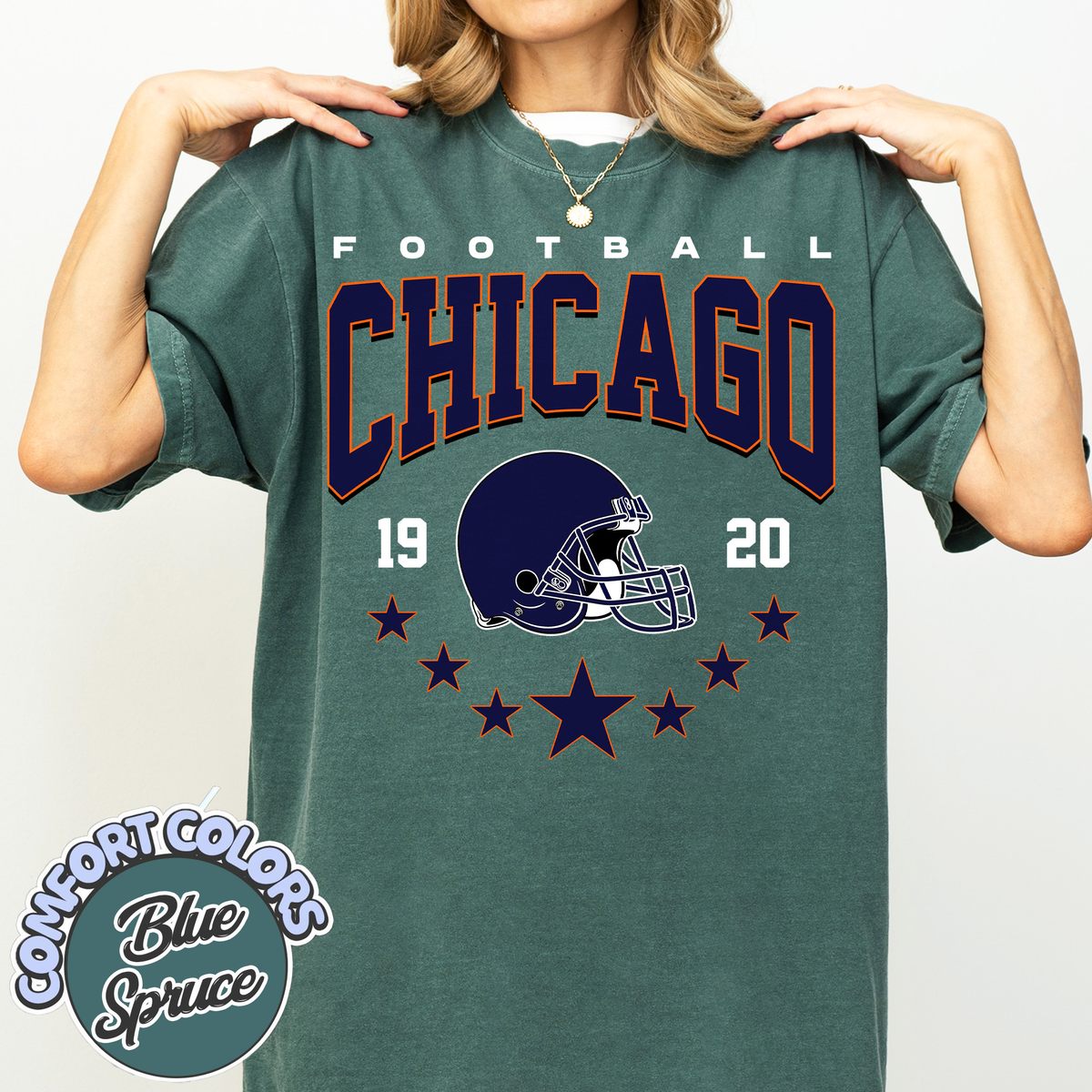 Unisex Chicago football vintage t-shirt for men and women
