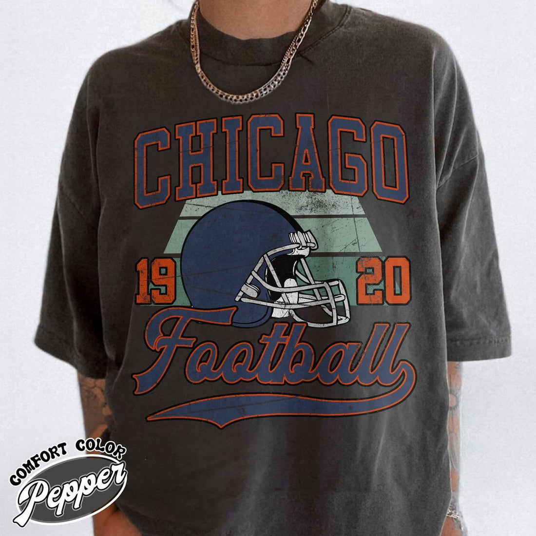 Unisex Chicago football vintage t-shirt for men and women