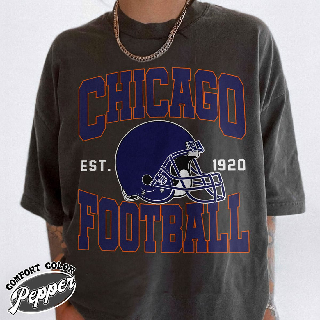 Unisex Chicago football vintage t-shirt for men and women