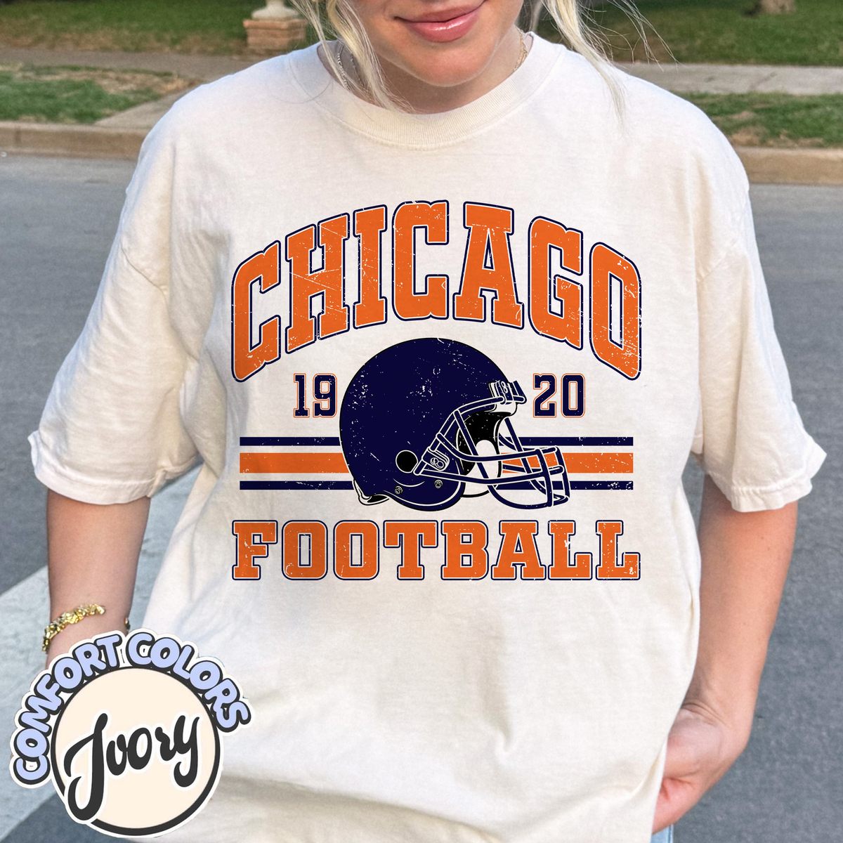 Unisex Chicago football vintage t-shirt for men and women