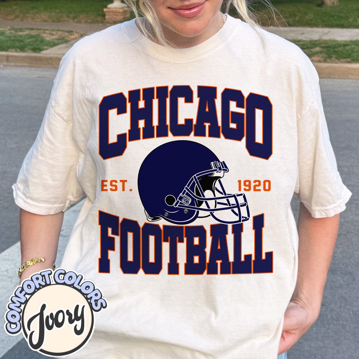 Unisex Chicago football vintage t-shirt for men and women