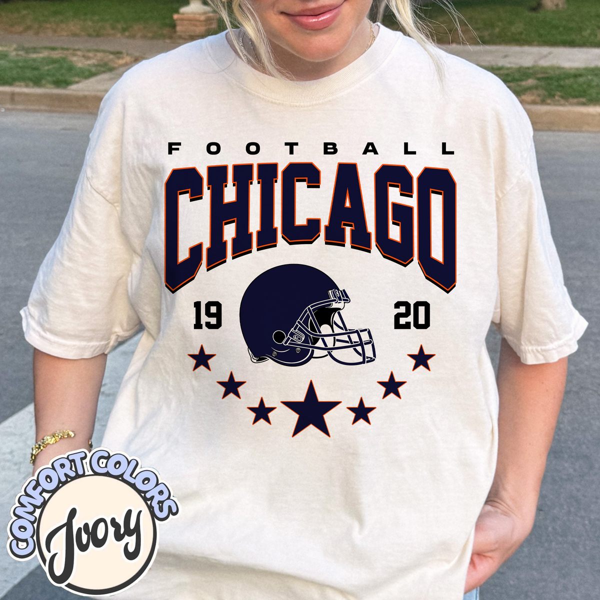 Unisex Chicago football vintage t-shirt for men and women