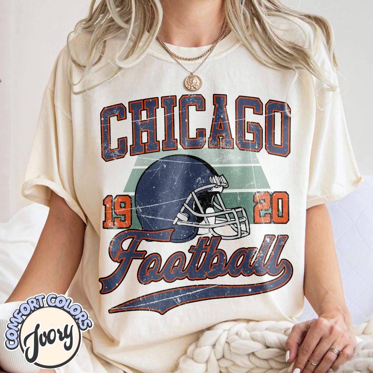 Unisex Chicago football vintage t-shirt for men and women