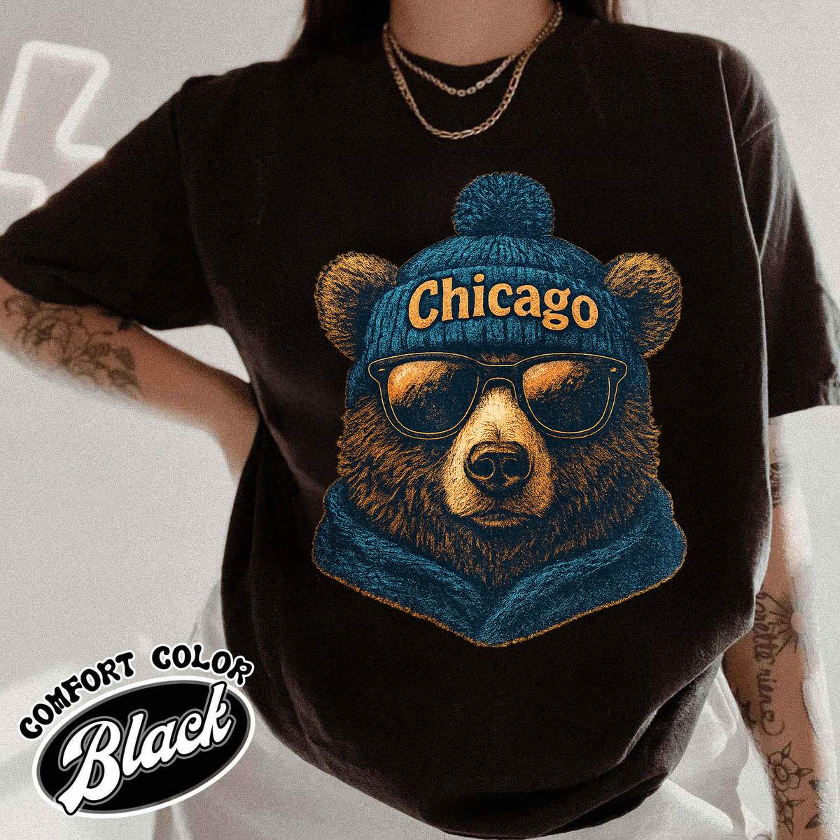 Unisex Chicago football vintage t-shirt for men and women