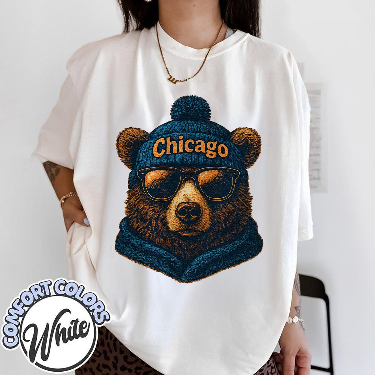 Unisex Chicago football vintage t-shirt for men and women